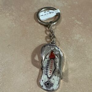 Las Vegas Flip Flop Key Holder - Silver